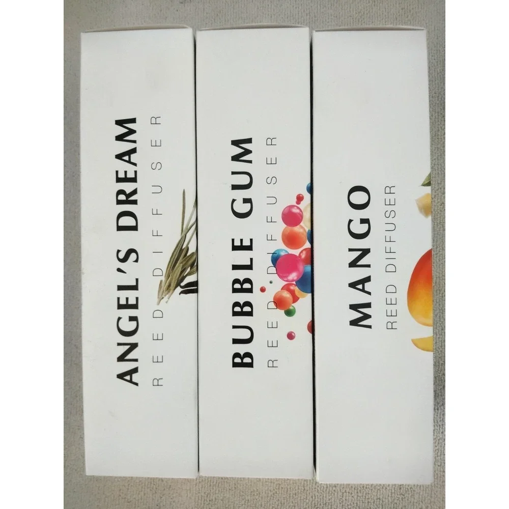ALYA Nature's Scents Reed Diffuser 3-Pack 100mL Glass Apple Pie Gum